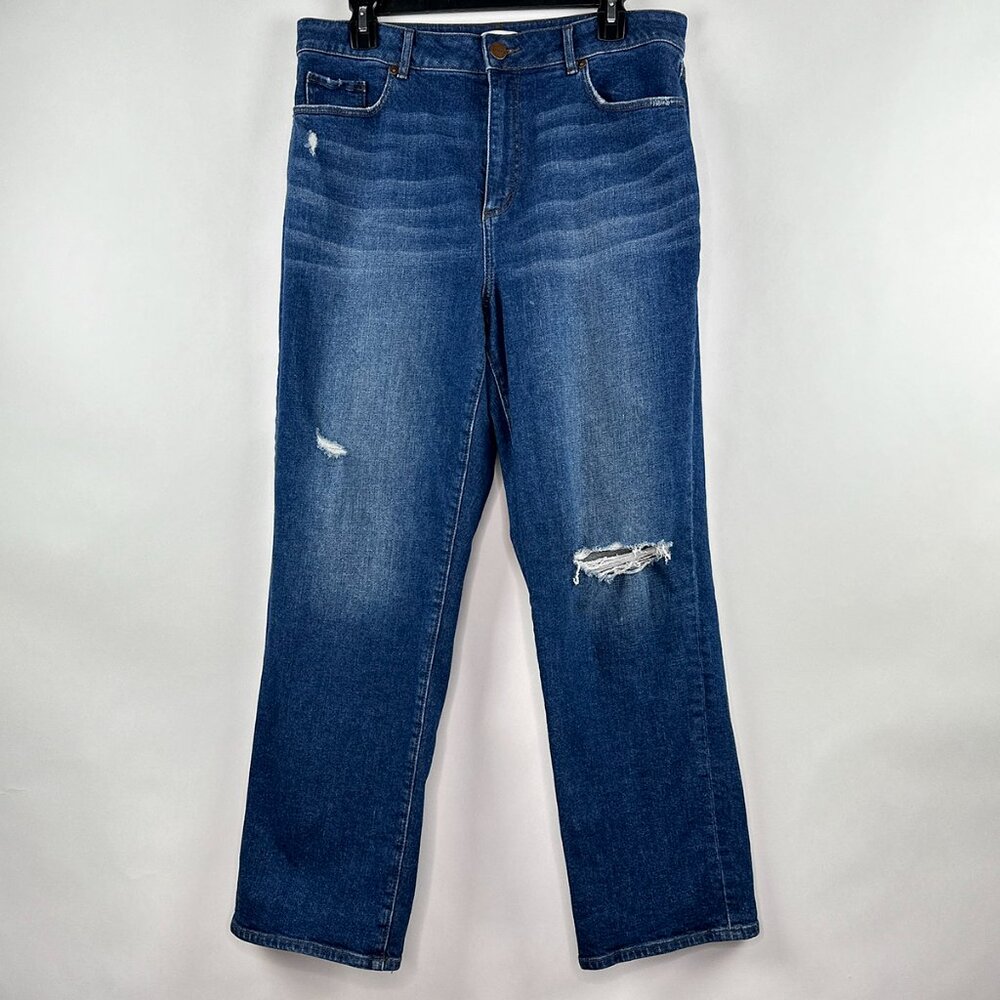Classic Blue Distressed Women Jeans